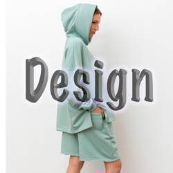 Дизайнерская одежда оптом Модные стильные худи оптом